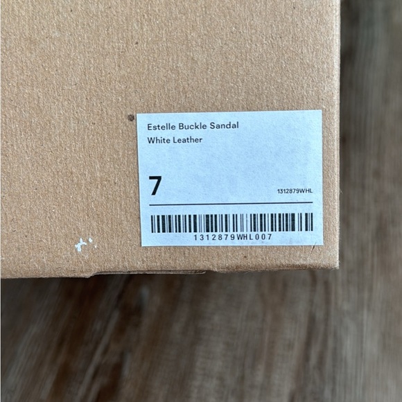 Reformation Estelle Buckle Sandal - White - Size 7 - Picture 4 of 7
